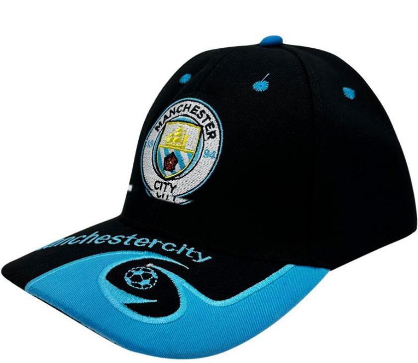 Manchester City Black Baseball Cap - Hat Official Merchandise