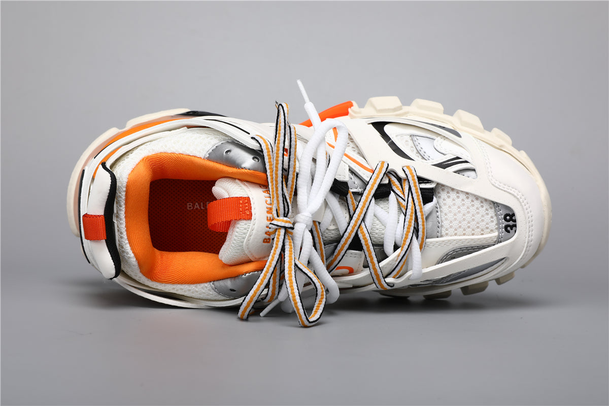 Balenciaga Track Shoes T1 White/Orange/Black - Unisex Luxury Sneakers
