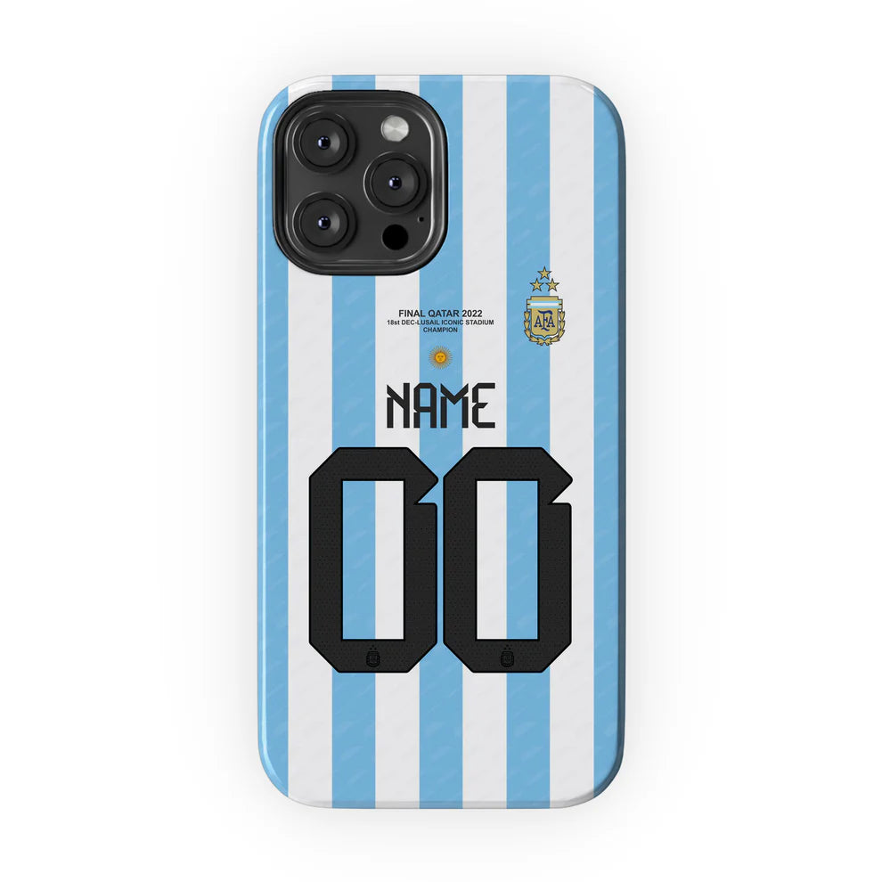 Argentina Home Cover - Customizable Soccer Phone Case