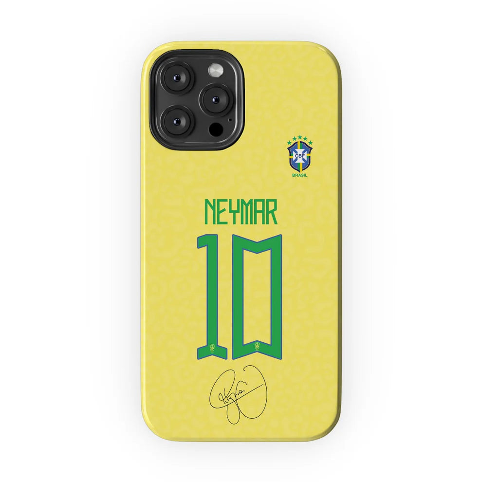 Brazil Home Cover - Custom Soccer Phone Case 10 Neymar