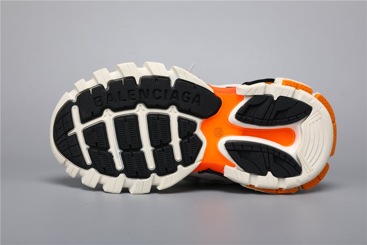 Balenciaga Track Shoes T1 White/Orange/Black - Unisex Luxury Sneakers