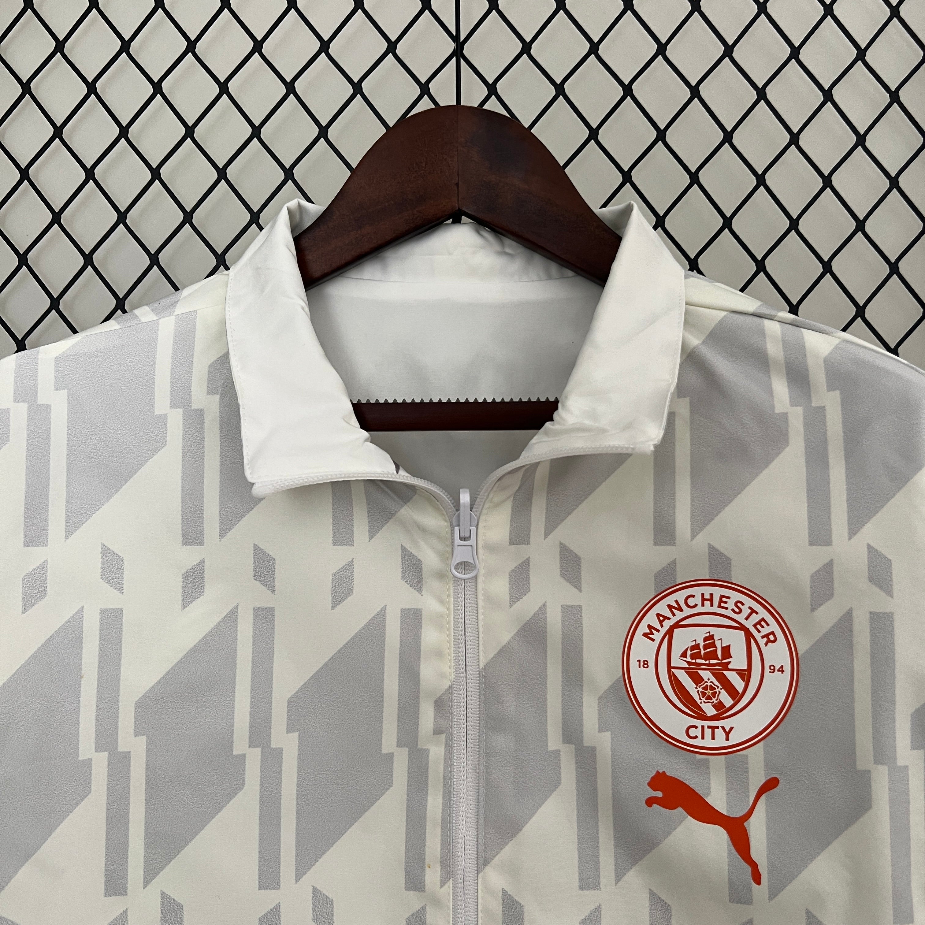 Manchester City Reversible Trench Coat Windbreaker 2024/2025