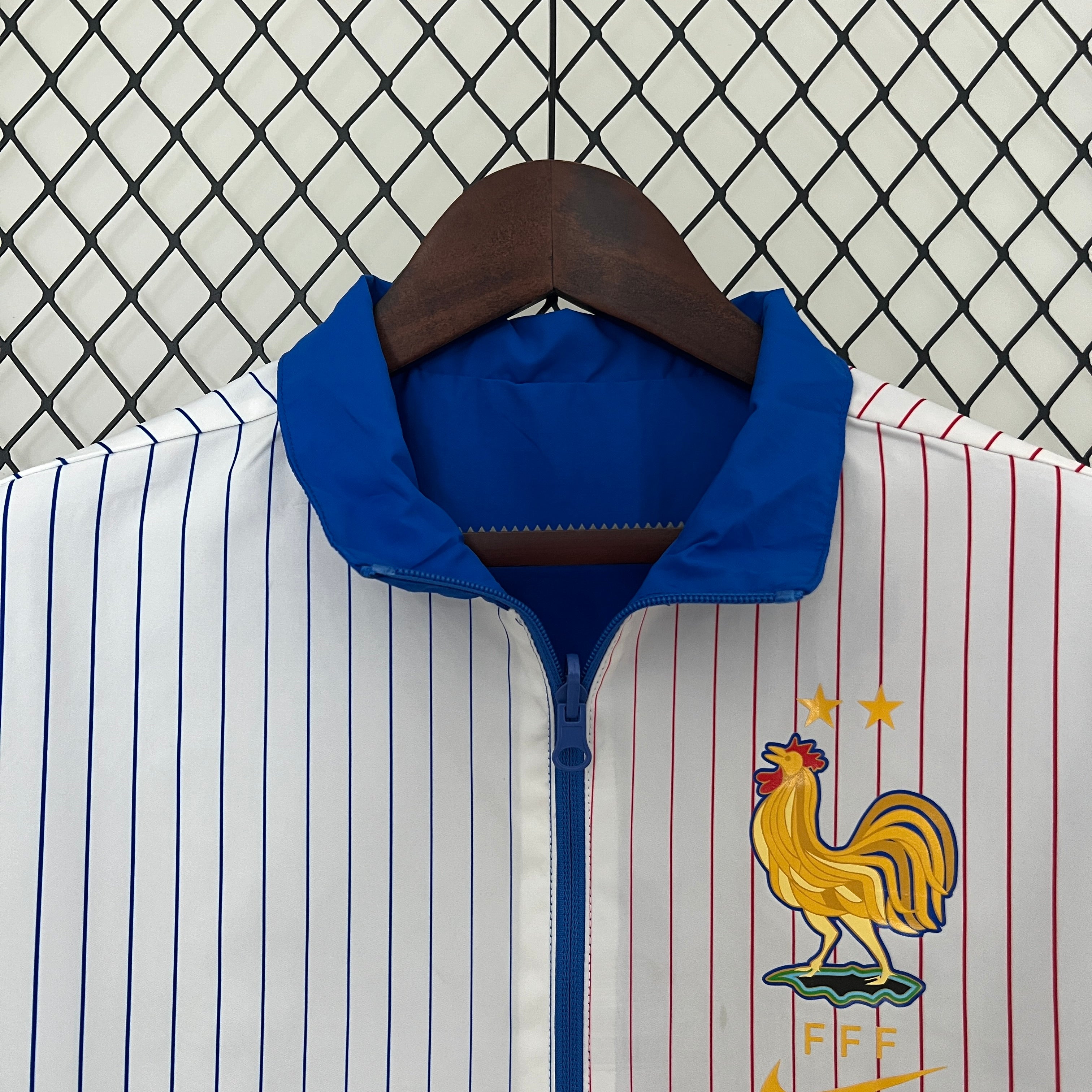 France Reversible Trench Coat Windbreaker 2024