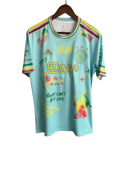Ajax Shirt 2025/2026 - Bob Marley Edition Jersey Light Blue