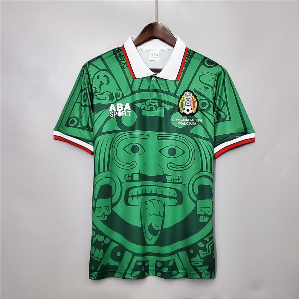 Ikonisches Mexiko-Trikot der Weltmeisterschaft 1998 – Frankreich-Kollektion 1998