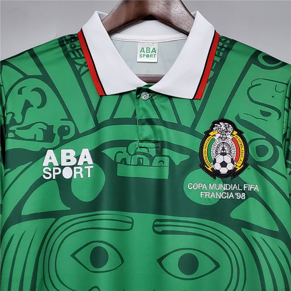 Ikonisches Mexiko-Trikot der Weltmeisterschaft 1998 – Frankreich-Kollektion 1998