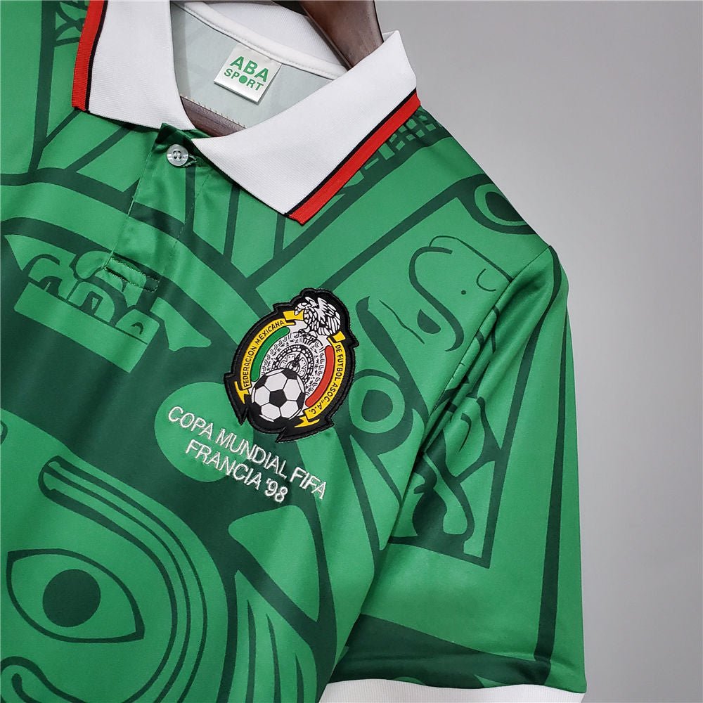 Ikonisches Mexiko-Trikot der Weltmeisterschaft 1998 – Frankreich-Kollektion 1998