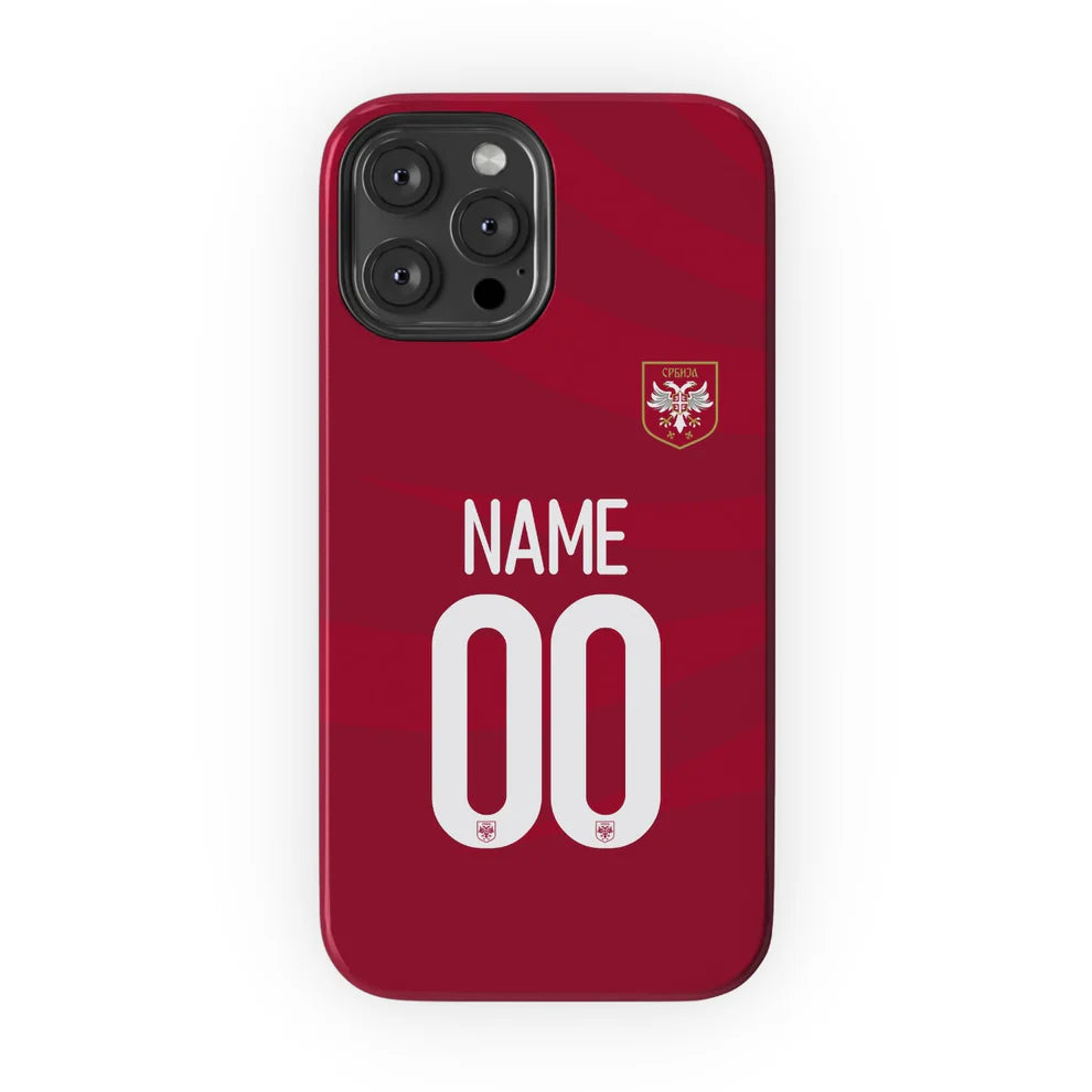 Serbia Home Cover - Customizable Soccer Phone Case