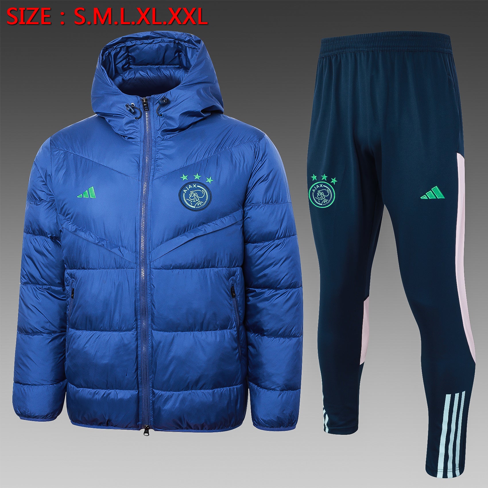 Ajax 24/25 Winter Jacket & Pants - Men's Padded Sports Set