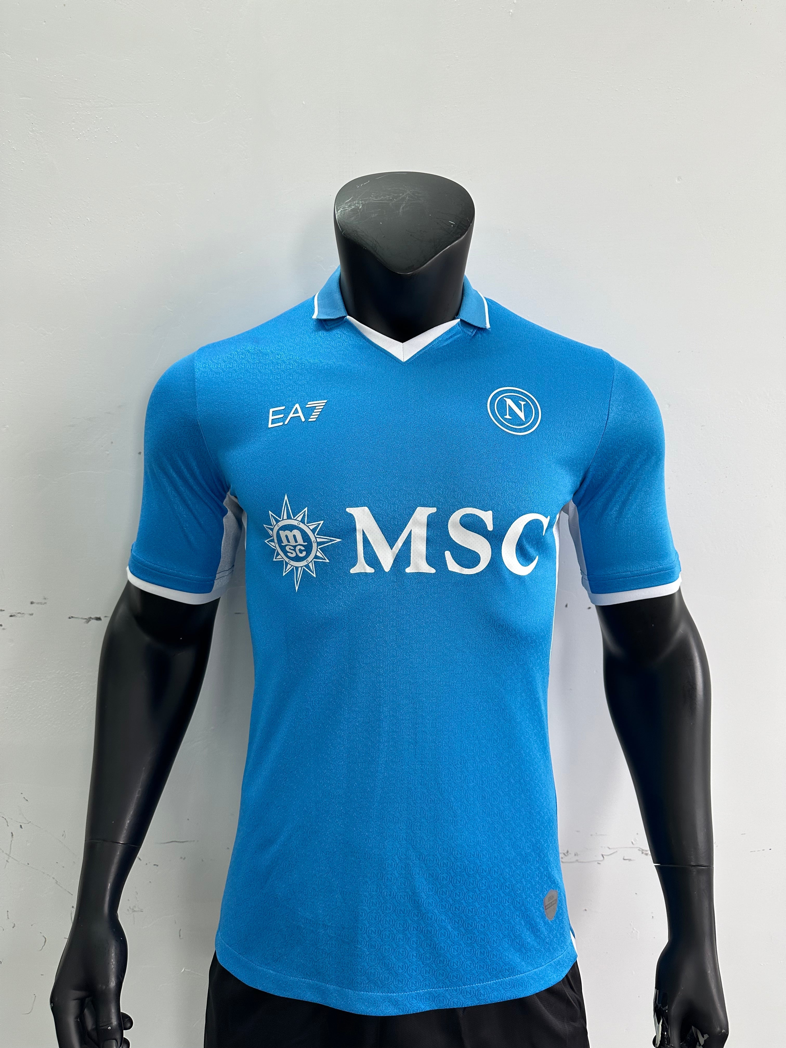 Officiële SSC Napoli Thuis Shirt 2024/2025 - Klassiek Blauw met Witte Details