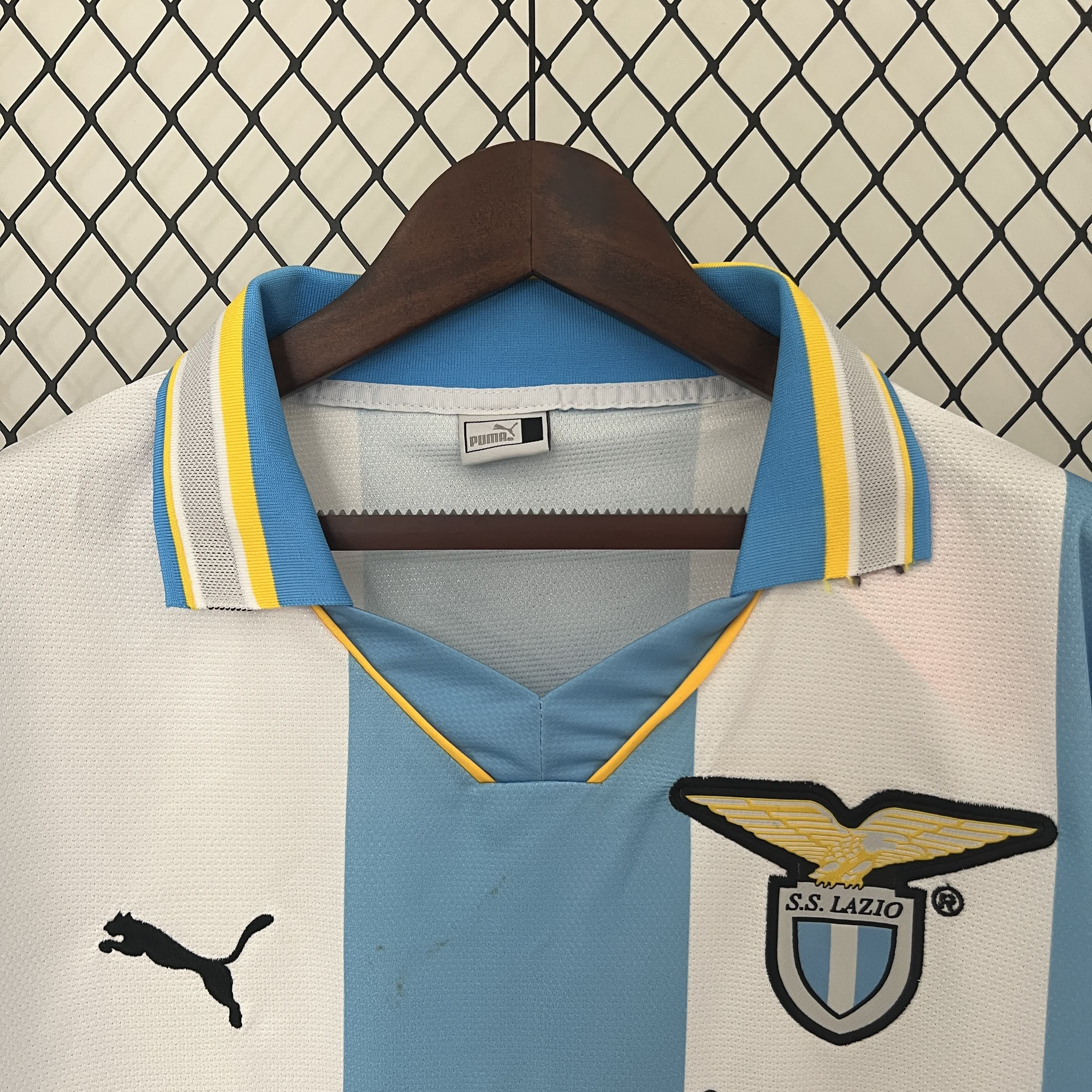 Lazio 99/00 Heim-Retro-Fußballtrikot