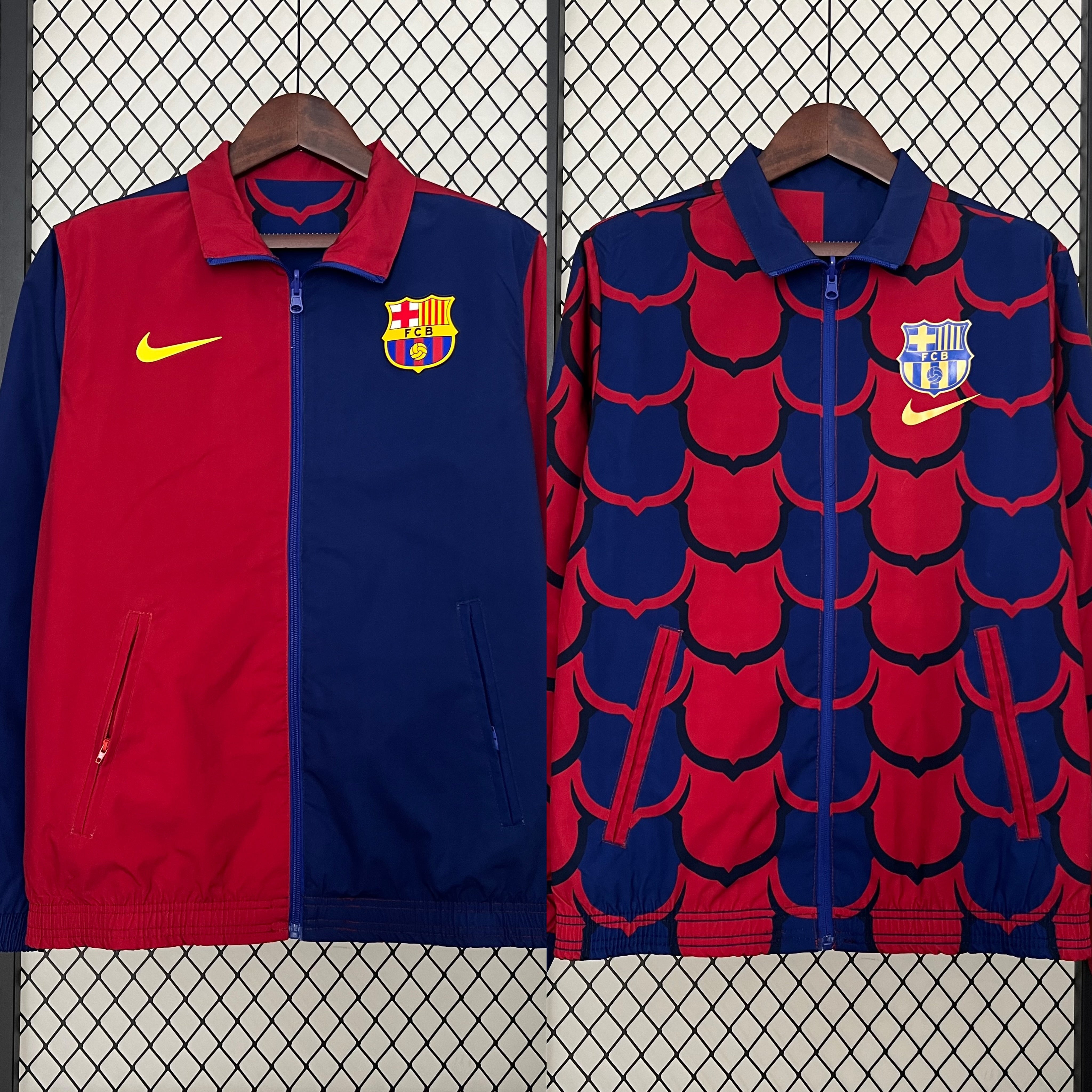 Trench reversibile FC Barcelona giacca a vento 2024