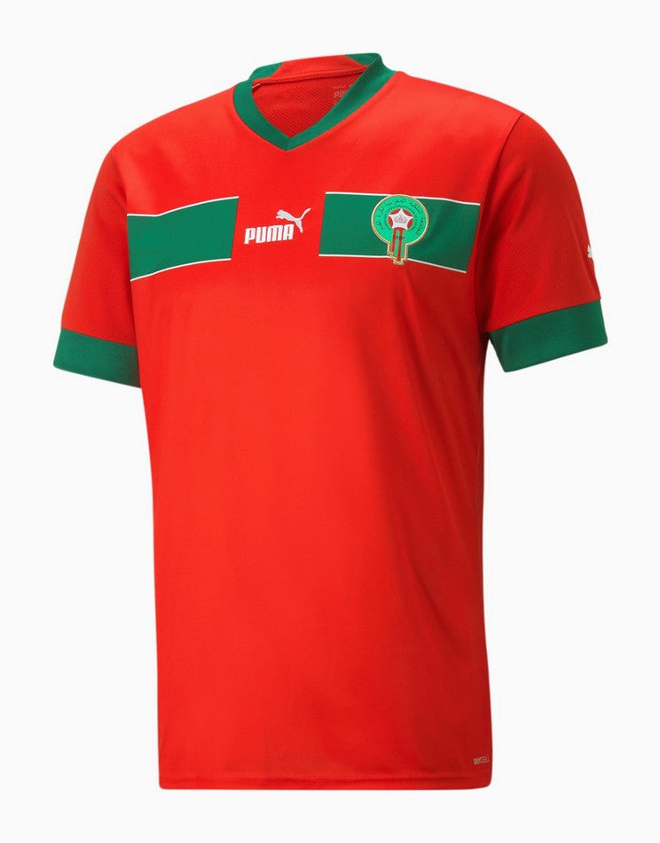 Maglia ufficiale Home del Marocco 2022 – Disponibile nelle taglie dalla S alla XXXL