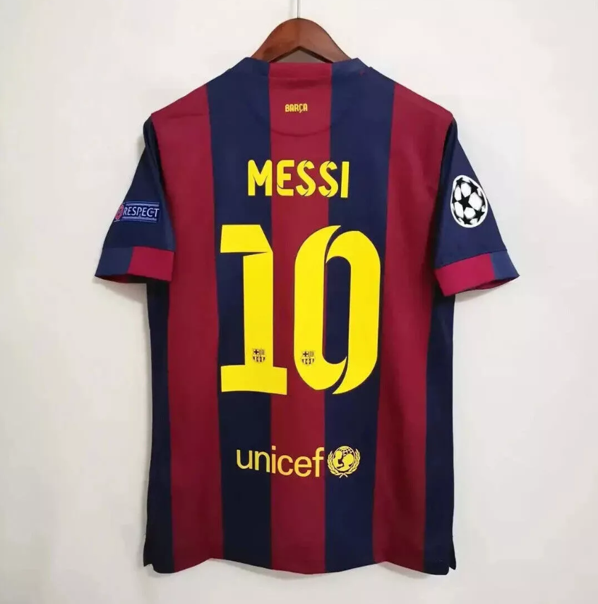 Lionel Messi 10 FC Barcelona 2014/2015 Champions League Seizoen Shirt - S tot XXXL