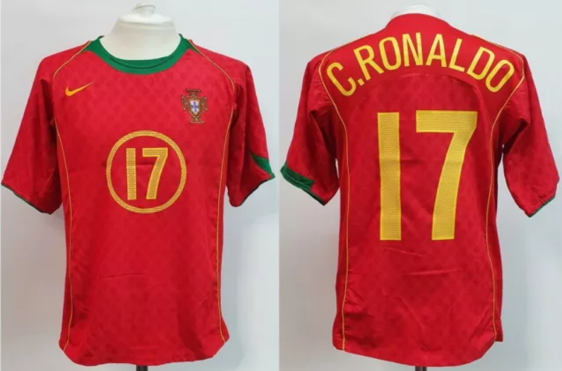 Portugal Ronaldo 17 Voetbalshirt Euro 2004 - Iconisch Shirt in Maten S tot XXXL