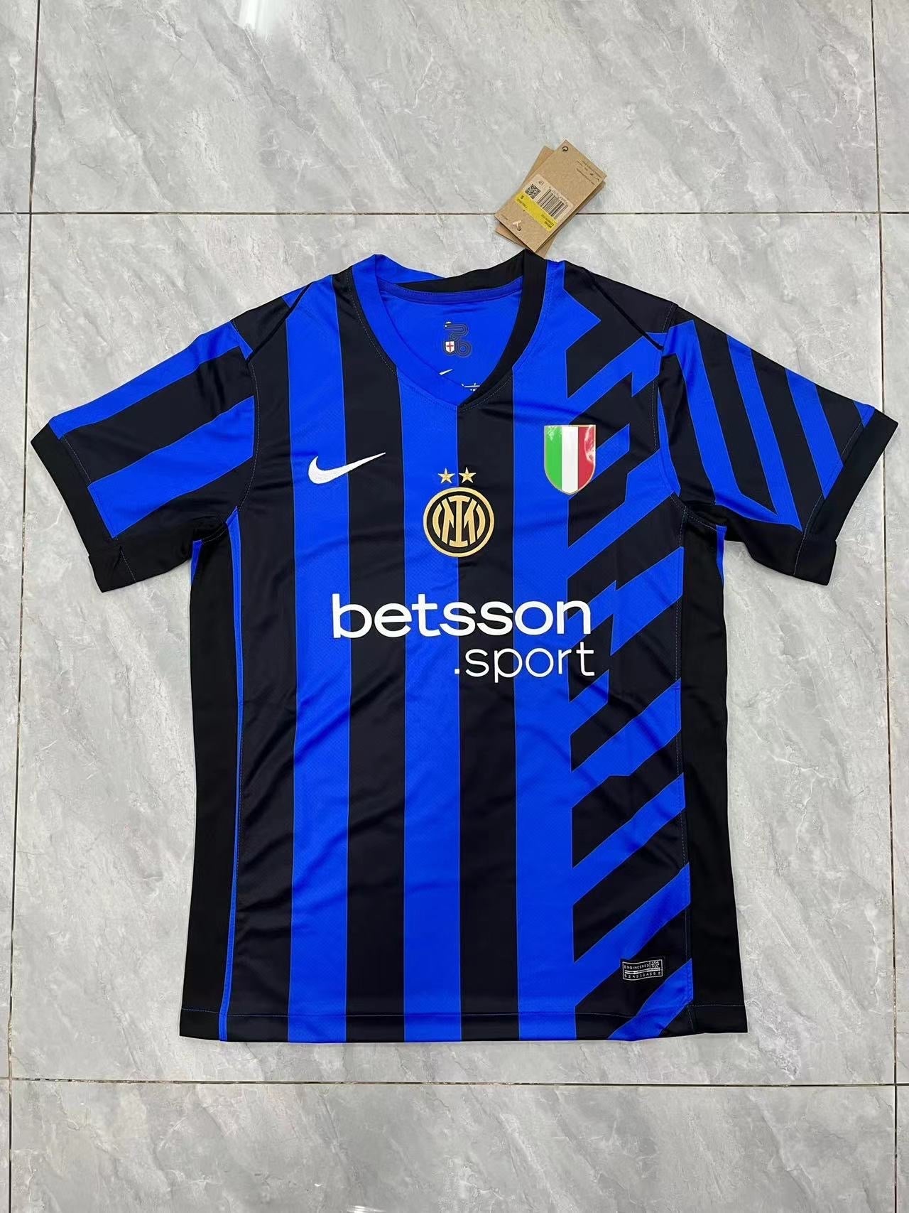 Offizielles Inter Mailand Heimtrikot 2024/2025 – Schwarz und Blau mit scharfen Akzenten