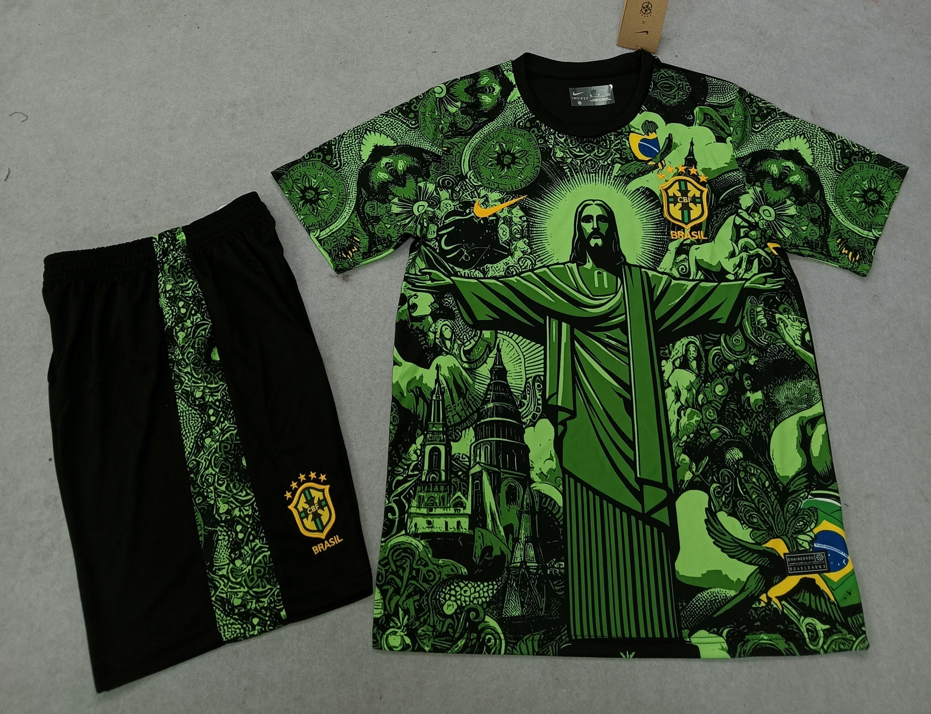Brazil Kit Rio Special Edition Green 2025/2026 - Cristo Redentor
