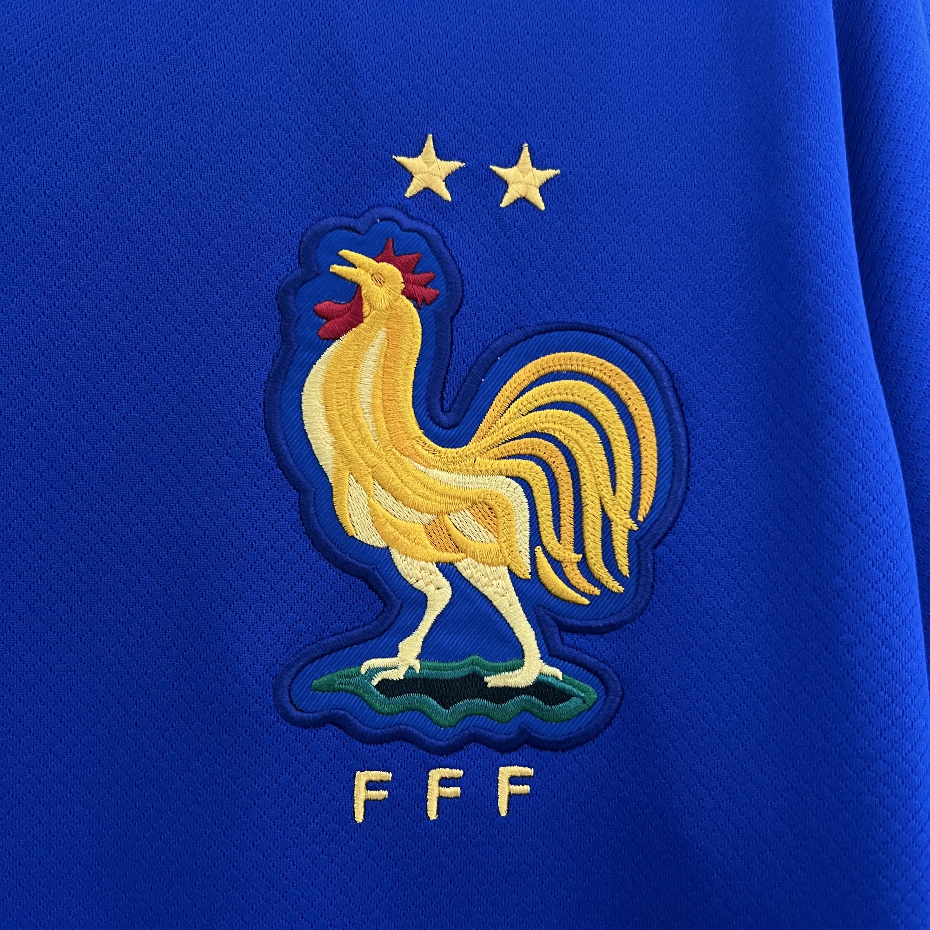 Maglia ufficiale da calcio Francia 2024/2025 - Disponibile nelle taglie dalla S alla XXXL (Francia Home)