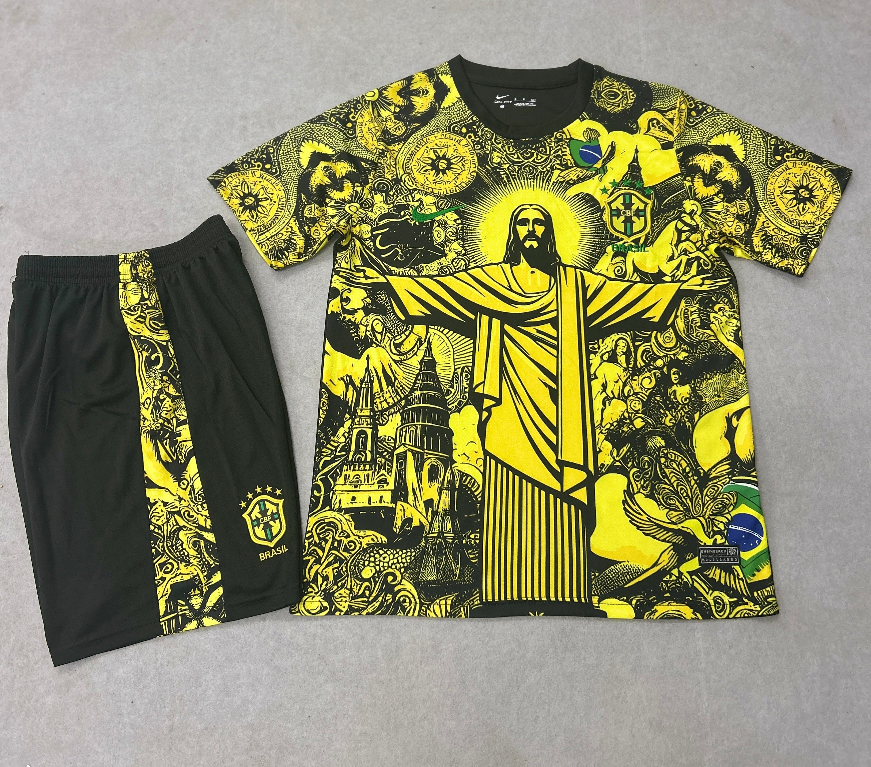 Brazil Kit Rio Special Edition Yellow 2025/2026 - Cristo Redentor