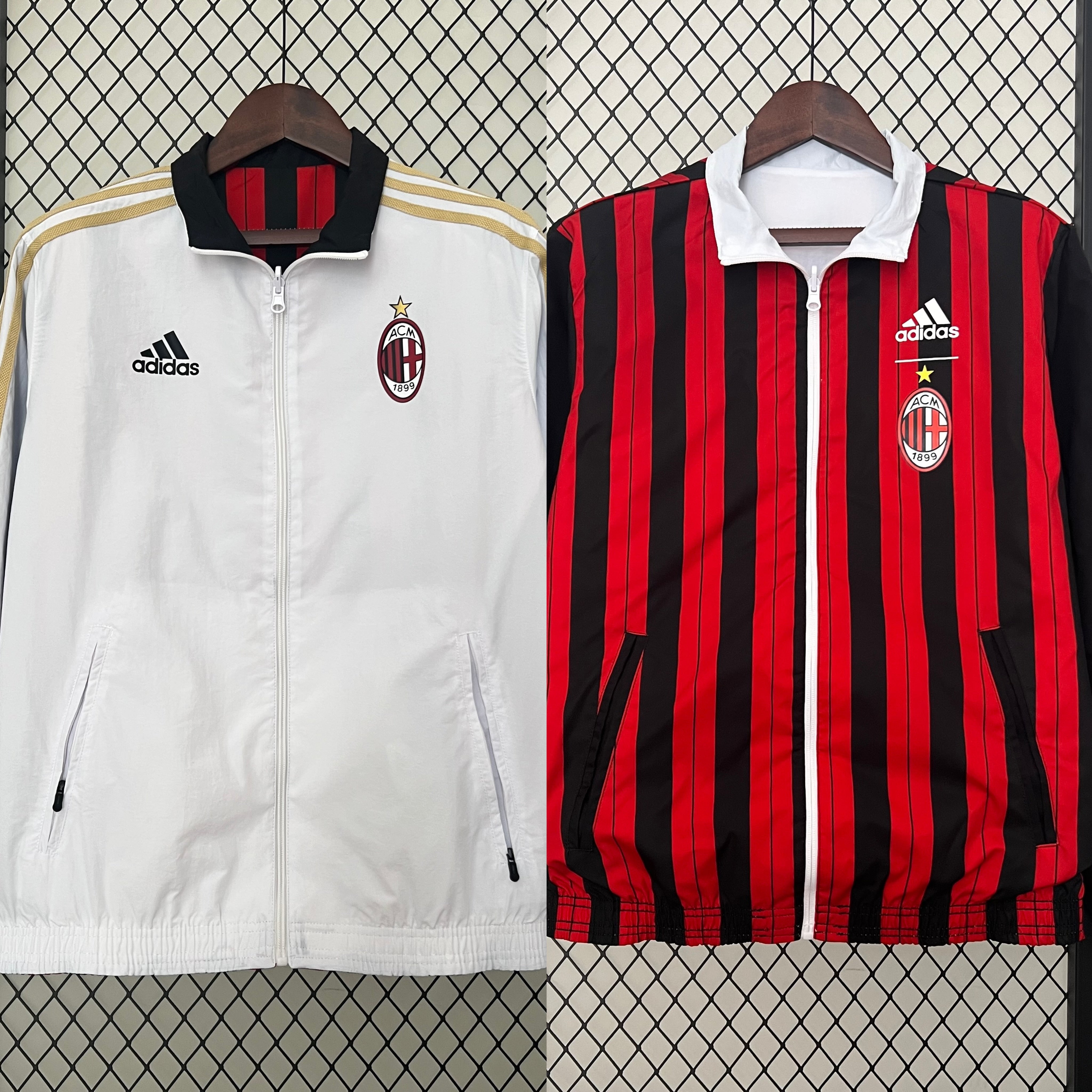 AC Milan Reversible Trench Coat Windbreaker 2024/2025