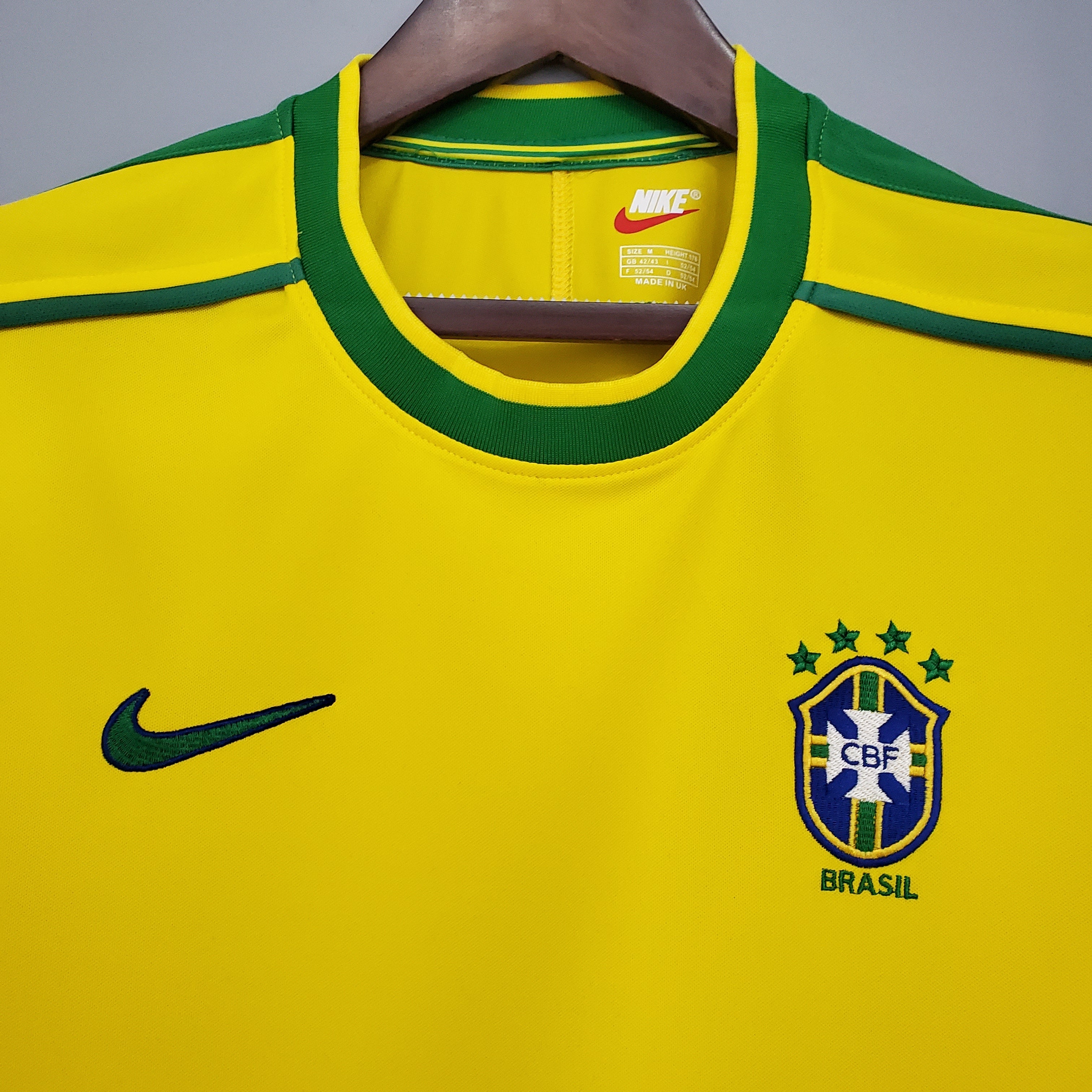 Officiële Brazilië Thuis Shirt 1998 – Iconisch WK Shirt, Maten S tot XXXL