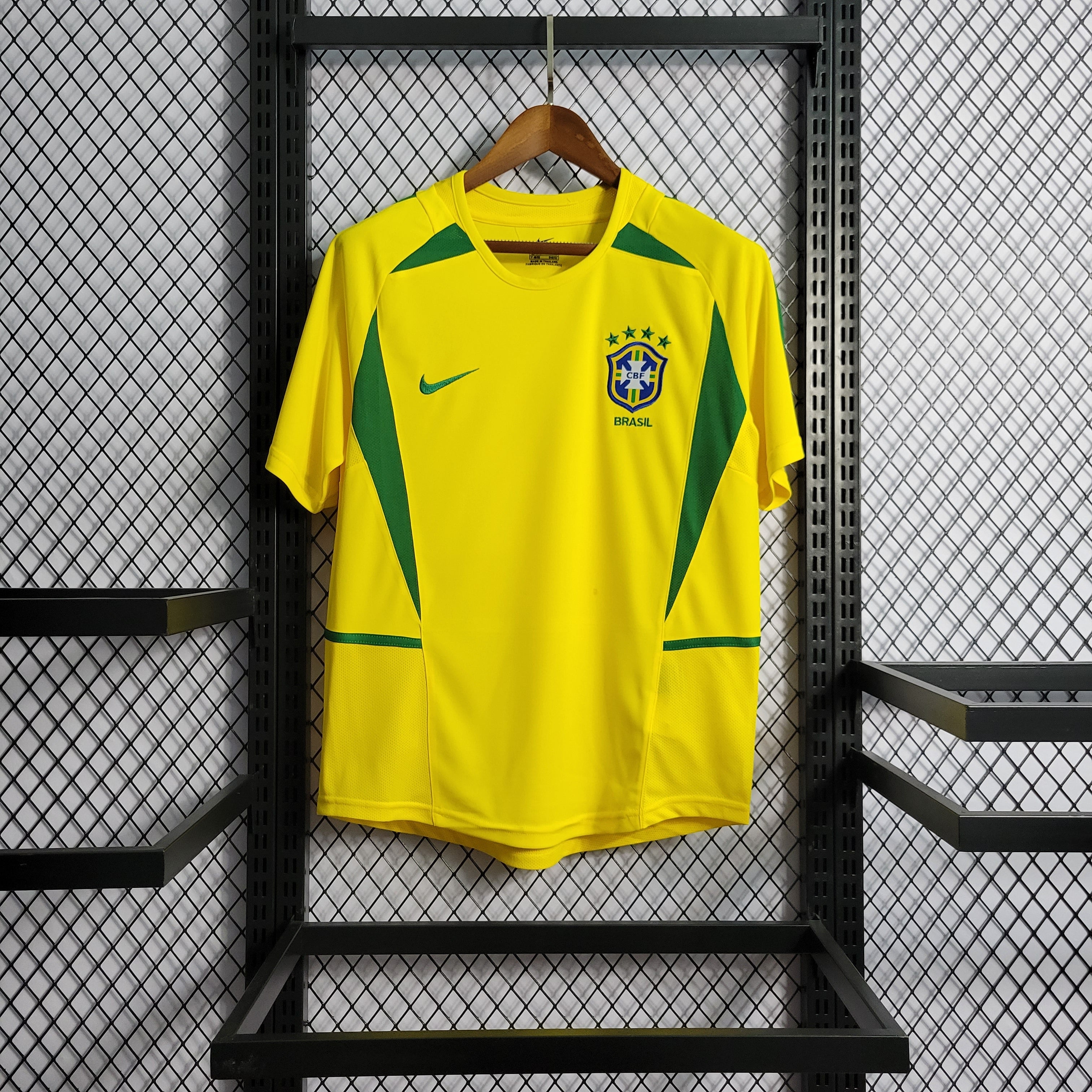 Legendarisch Brazilië Shirt 2002 - Ronaldo #9 Wereldkampioen