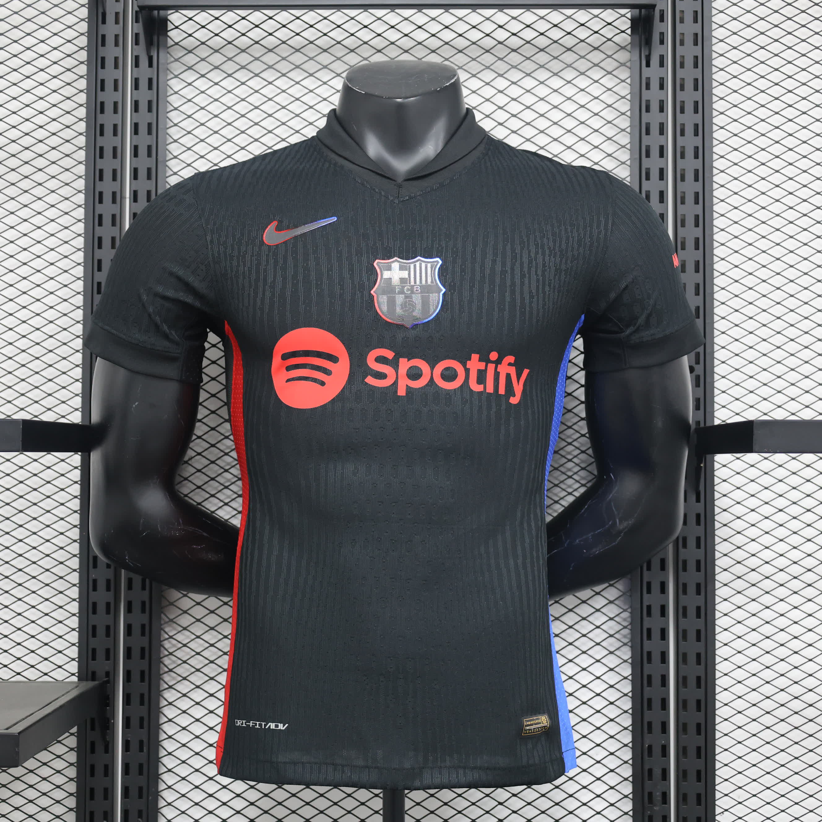 Officiële FC Barcelona Derde Shirt 2024/2025 - Zwart met Blaugrana Details